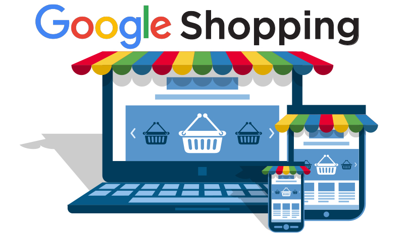 Image of Google Shopping website