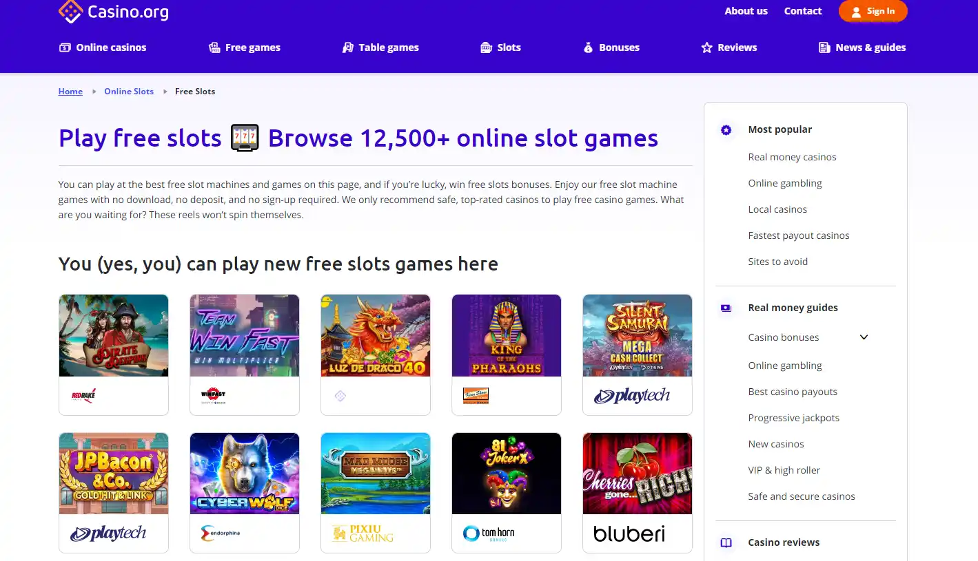 best free slot machines and games