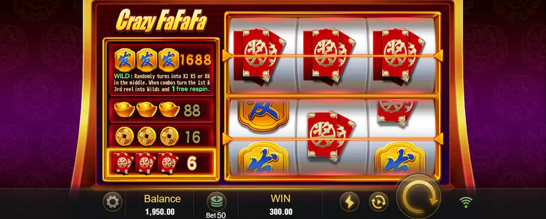 Jili Chinese Themed Crazy FaFaFa Slot Game