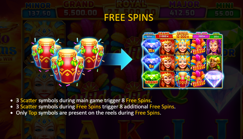 Rio Gems Free Spins: