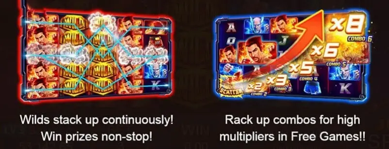 Boxing King Slot Machine Features