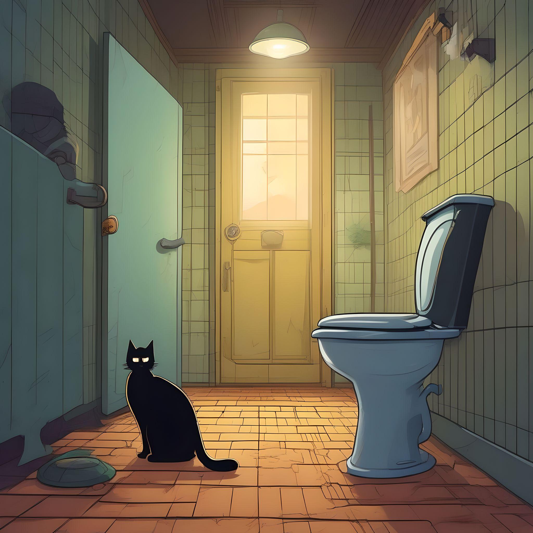 公厕里的小猫奇遇