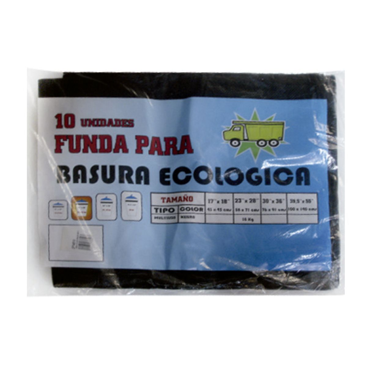 FUNDA BASURA NEGRA ECO 76X91X24UM 10UDS