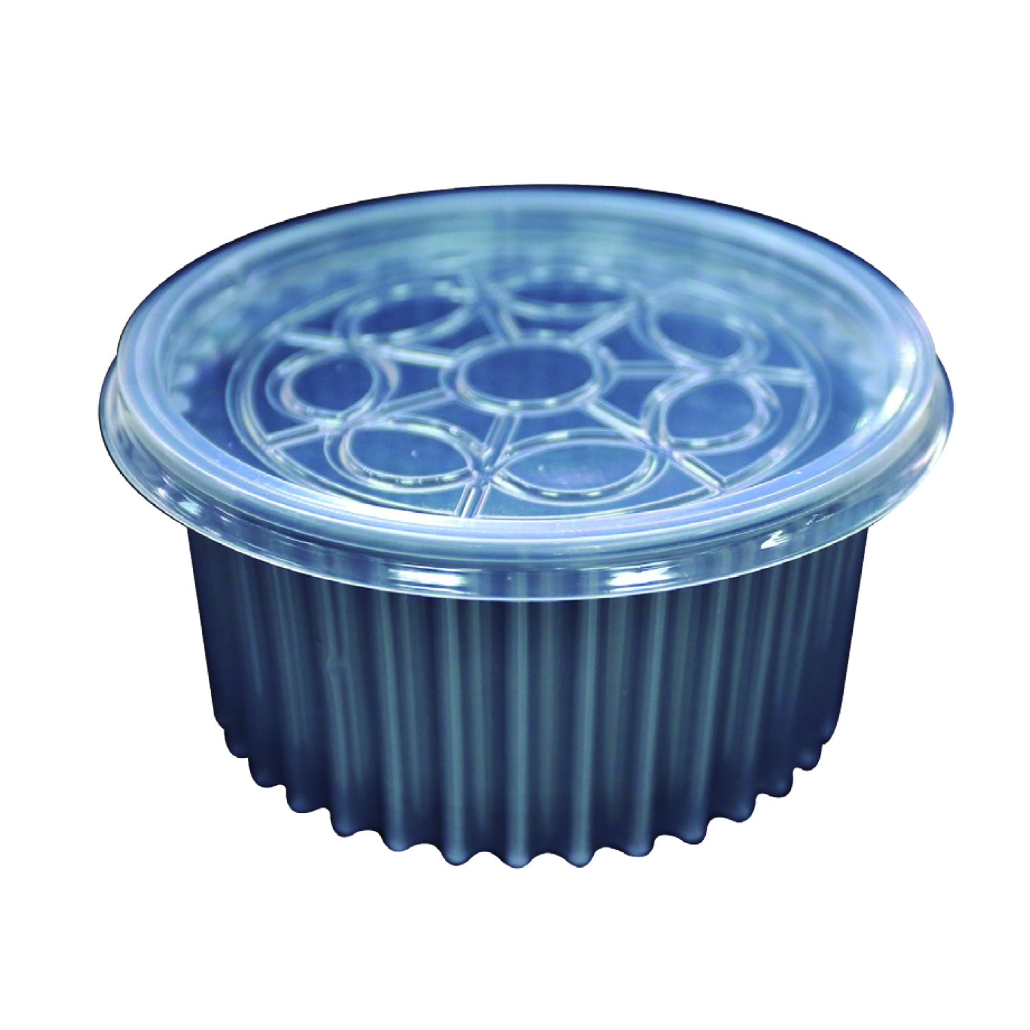 TARRINA PP 1/2 LTR GRIS C/TAPA SET 25U