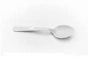 CUCHARA POSTRE 12X2.5CM BLANCA (SET 25U)