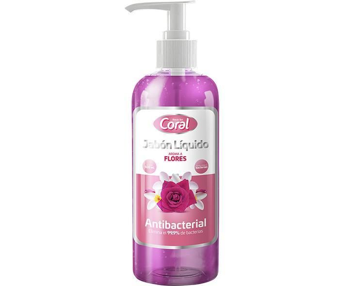 JABON LIQUIDO FLORES 250ML CORAL
