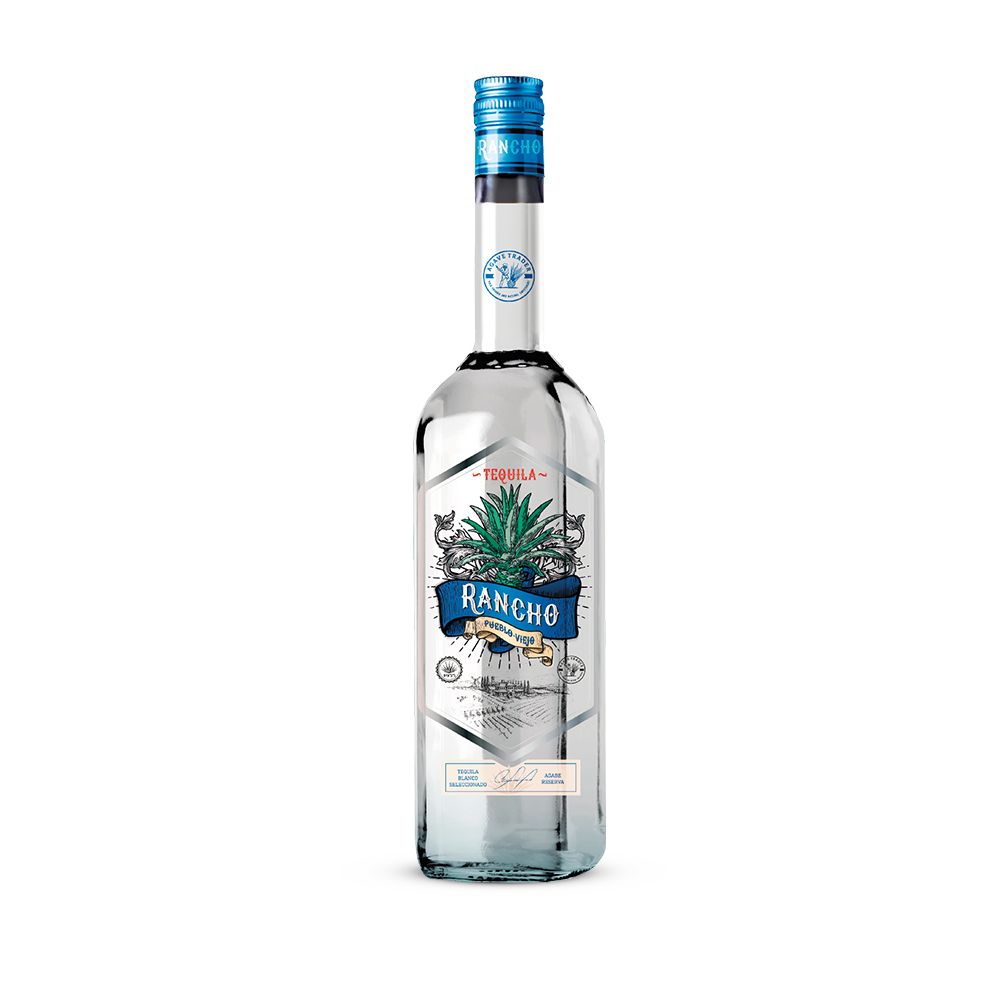 TEQUILA RANCHO PUEBLO VIEJO BLANCO 750ML