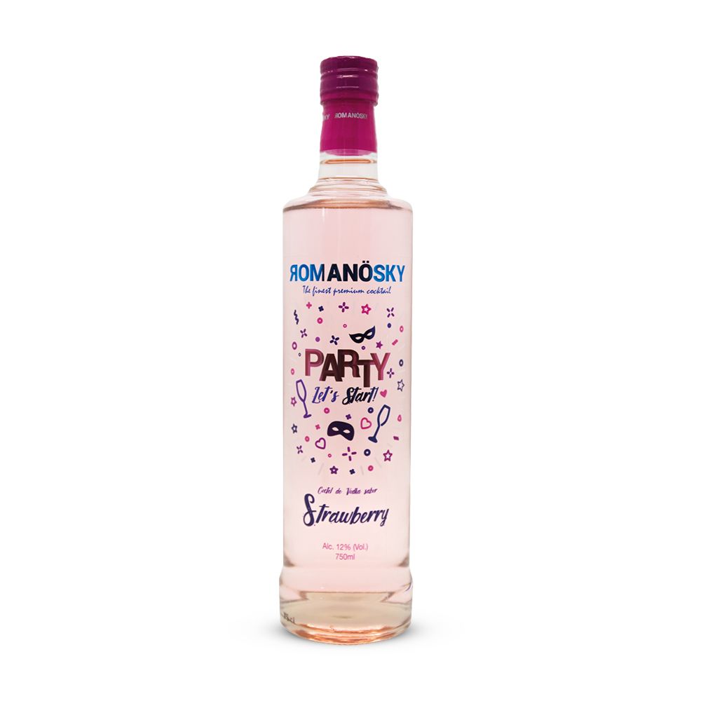 VODKA ROMANOSKY STRAWBERRY 750ML