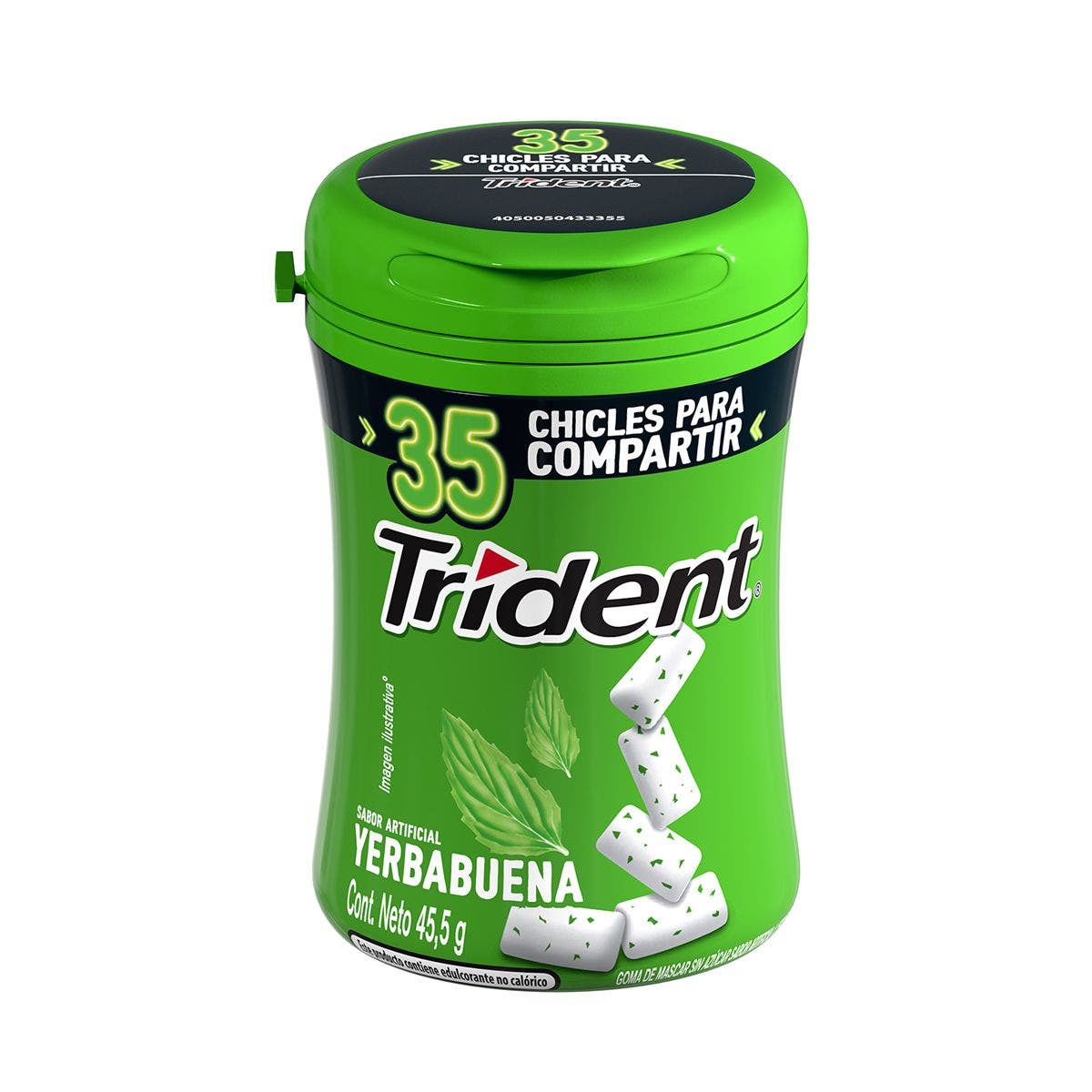 CHICLE BOTELLA YERBABUENA TRIDENT 45.5G