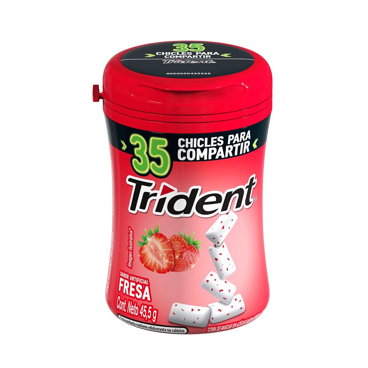 CHICLE BOTELLA FRESA TRIDENT 45.5G