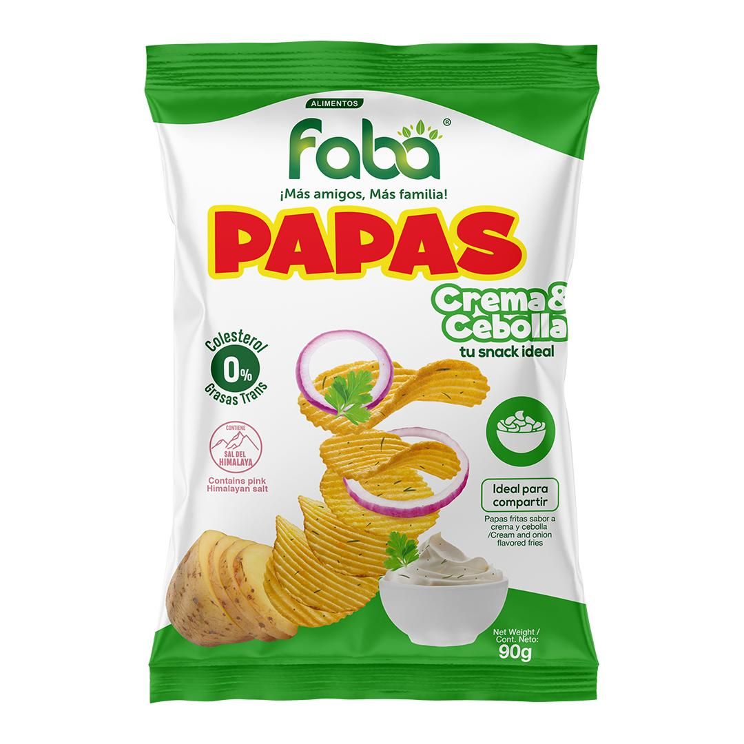 PAPA ONDULADA CREMA CEBOLLA 90G