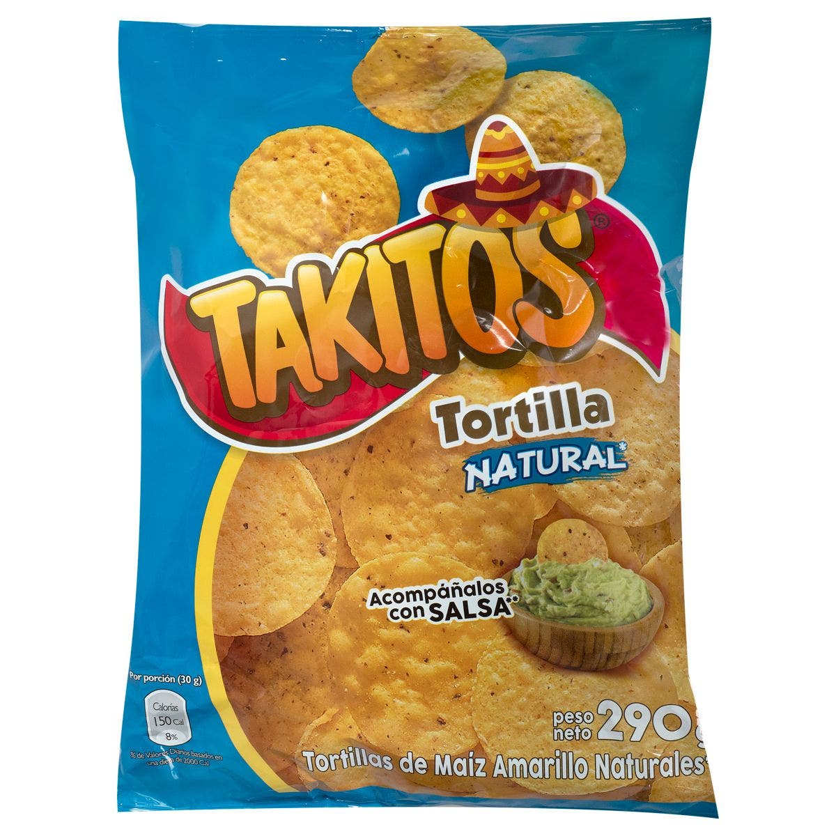 SNACK MAIZ NATURAL TAKITOS 290G