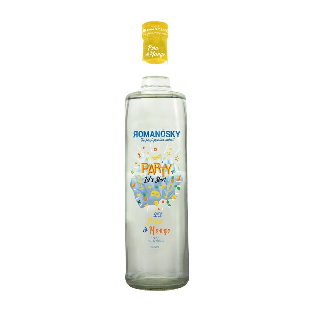 ROMANOSKY COCTEL DE VODKA MANGO Y PIÑA