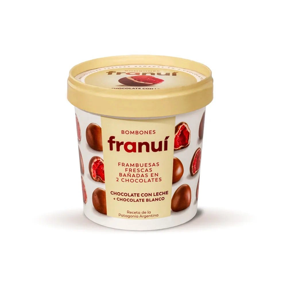 FRAMBUESAS CONGELADAS CHOLATE CON LECHE
