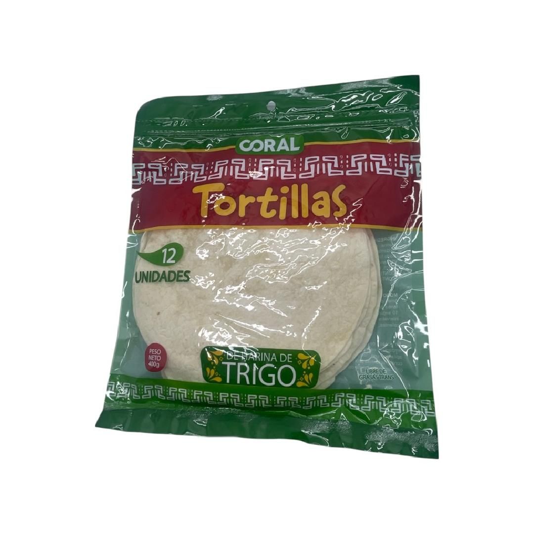 TORTILLA DE TRIGO CORAL 400G
