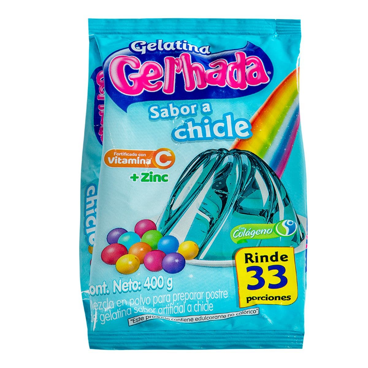 GELATINA GELHADA CHICLE 400G