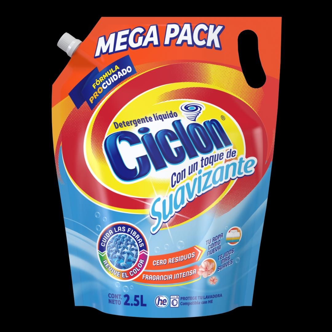 DETERGENTE LIQ CICLON SUAVIZANTE 2500ML - Imagen 4
