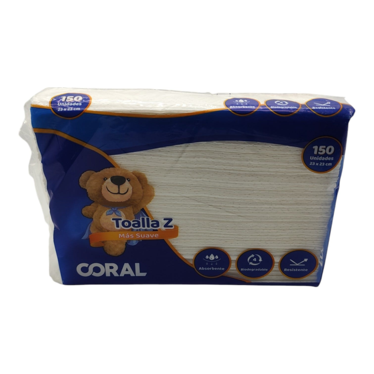 TOALLA EN Z CORAL - PAQUETE DE 150 TOAL