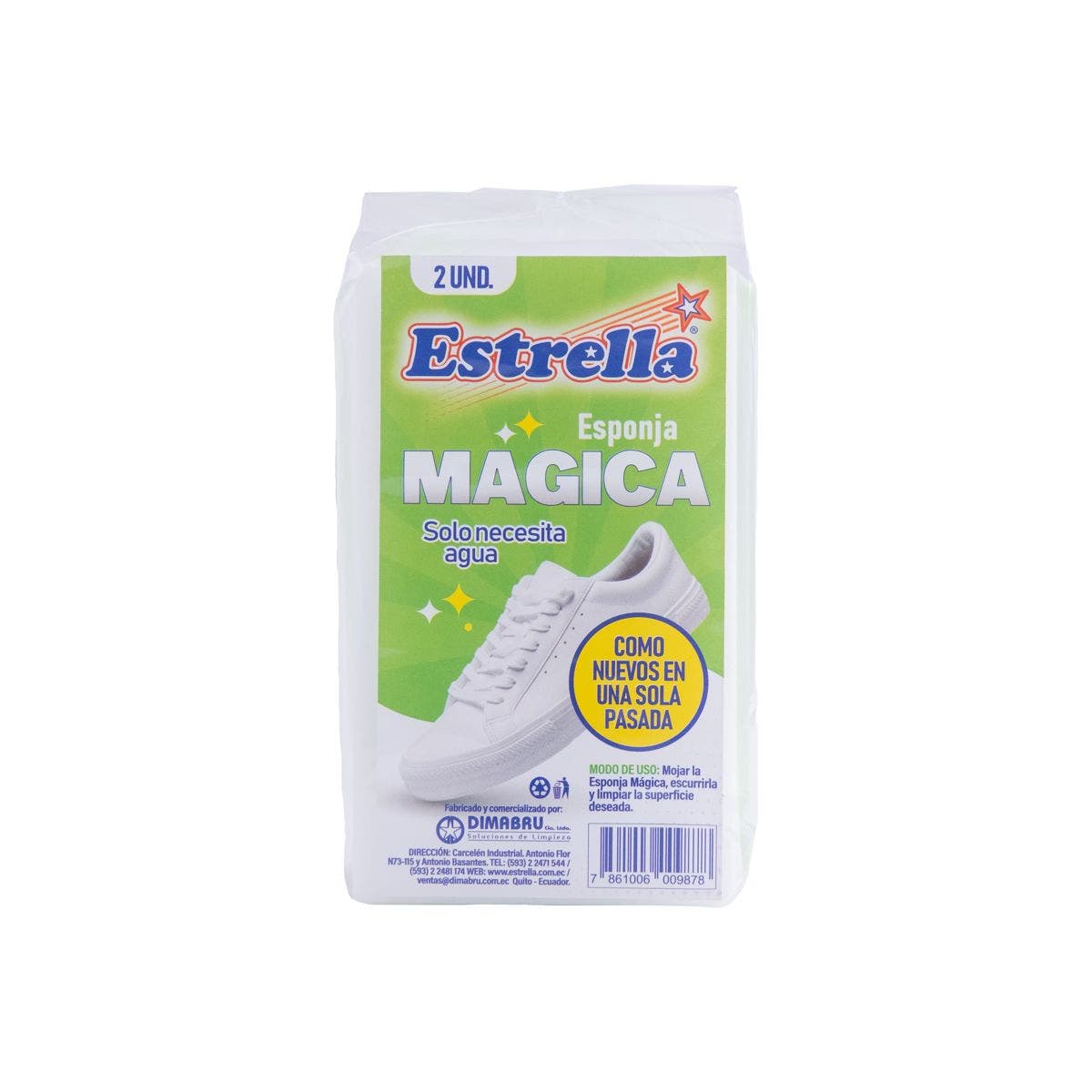 ESPONJA MAGICA BORRADOR ESTRELLA X2X24