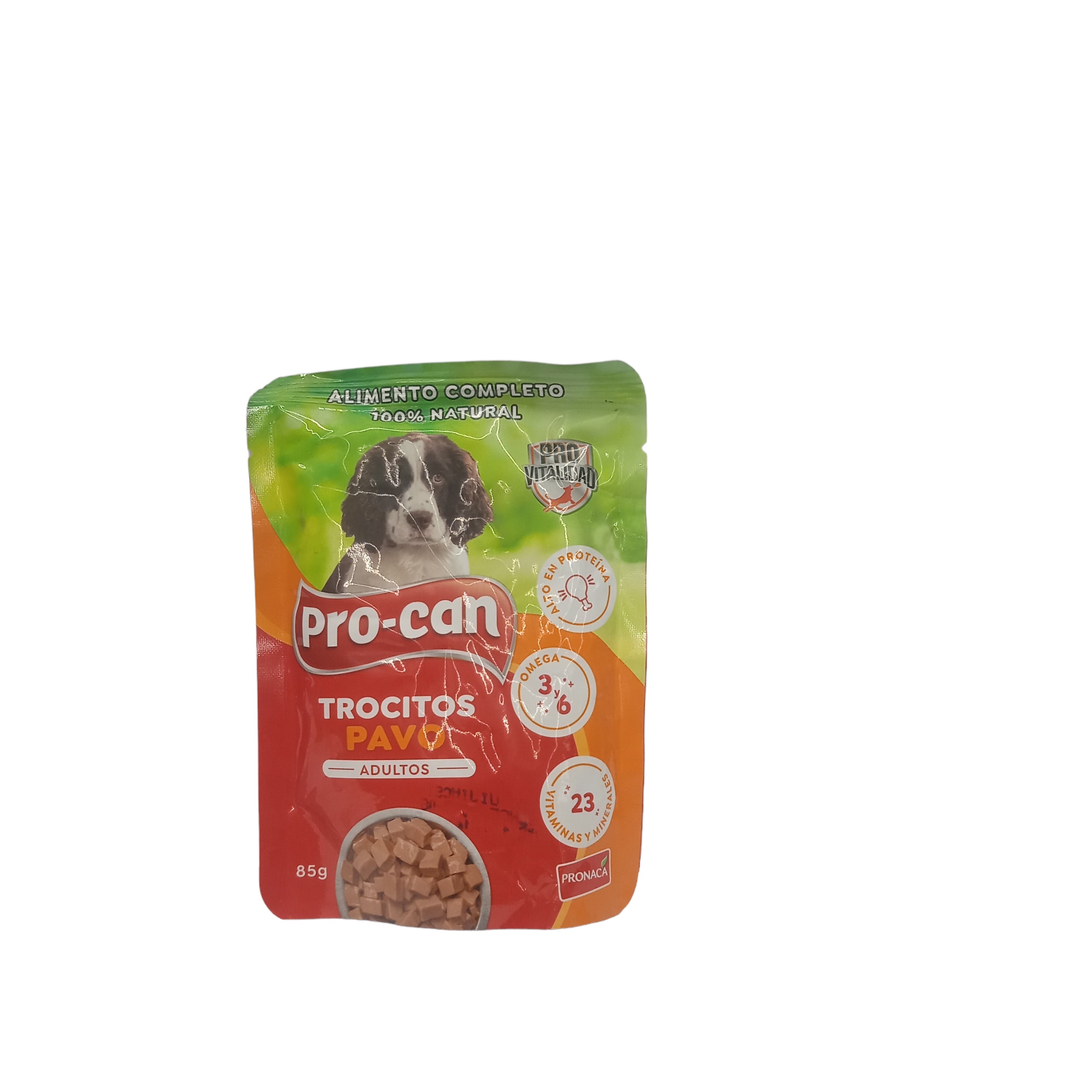 TROCITOS PAVO ADULTOS PROCAN POUCH 85GR