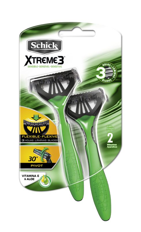 AFEITADORA XTREME3 SCHICK 2UDS