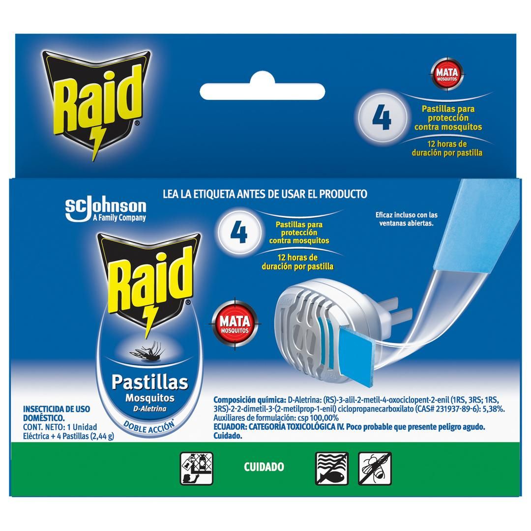 RAID PASTILLAS UNIDAD ELÉCTRICA
