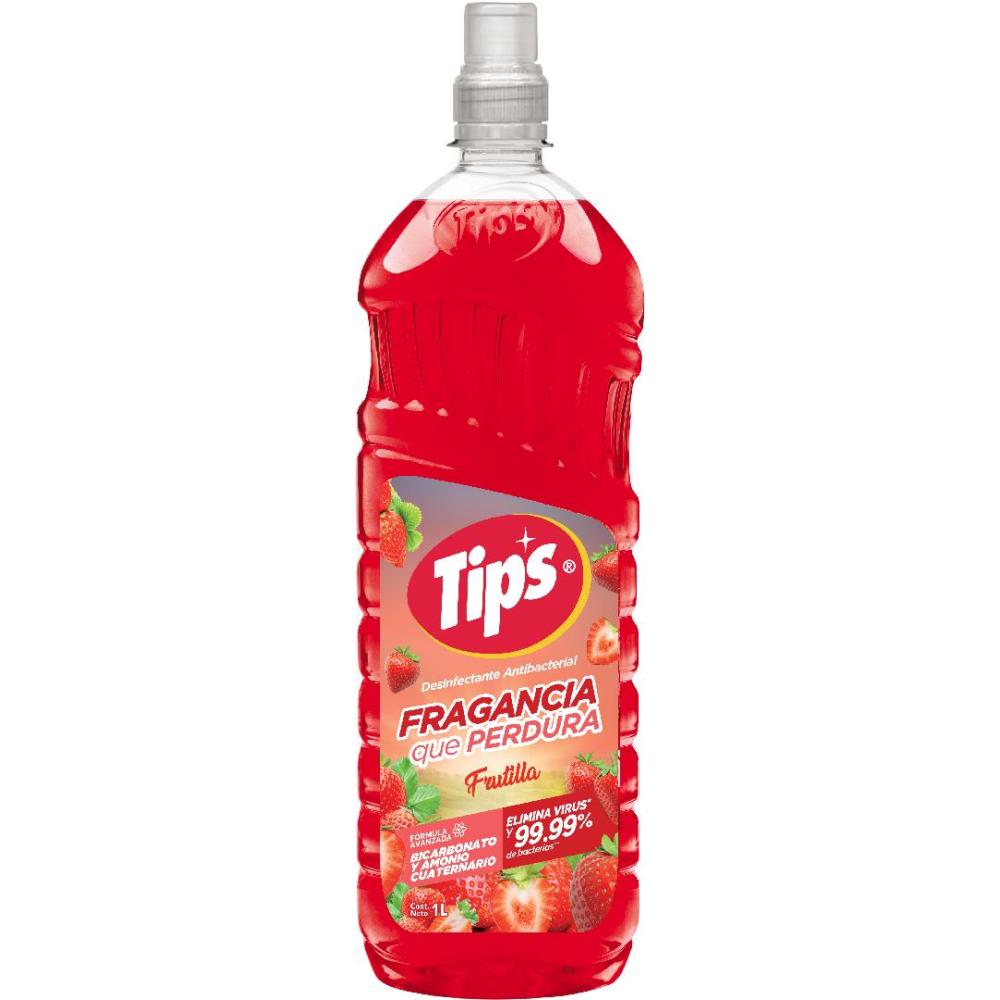 TIP`S DESINFECTANTE FRUTILLA 1000ML