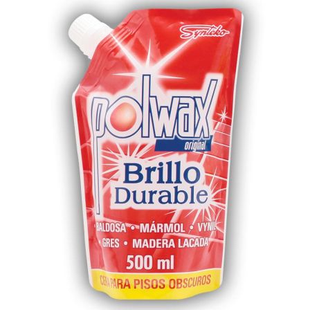 CERA PARA PISOS ROJO POLWAX DOYPACK 500M