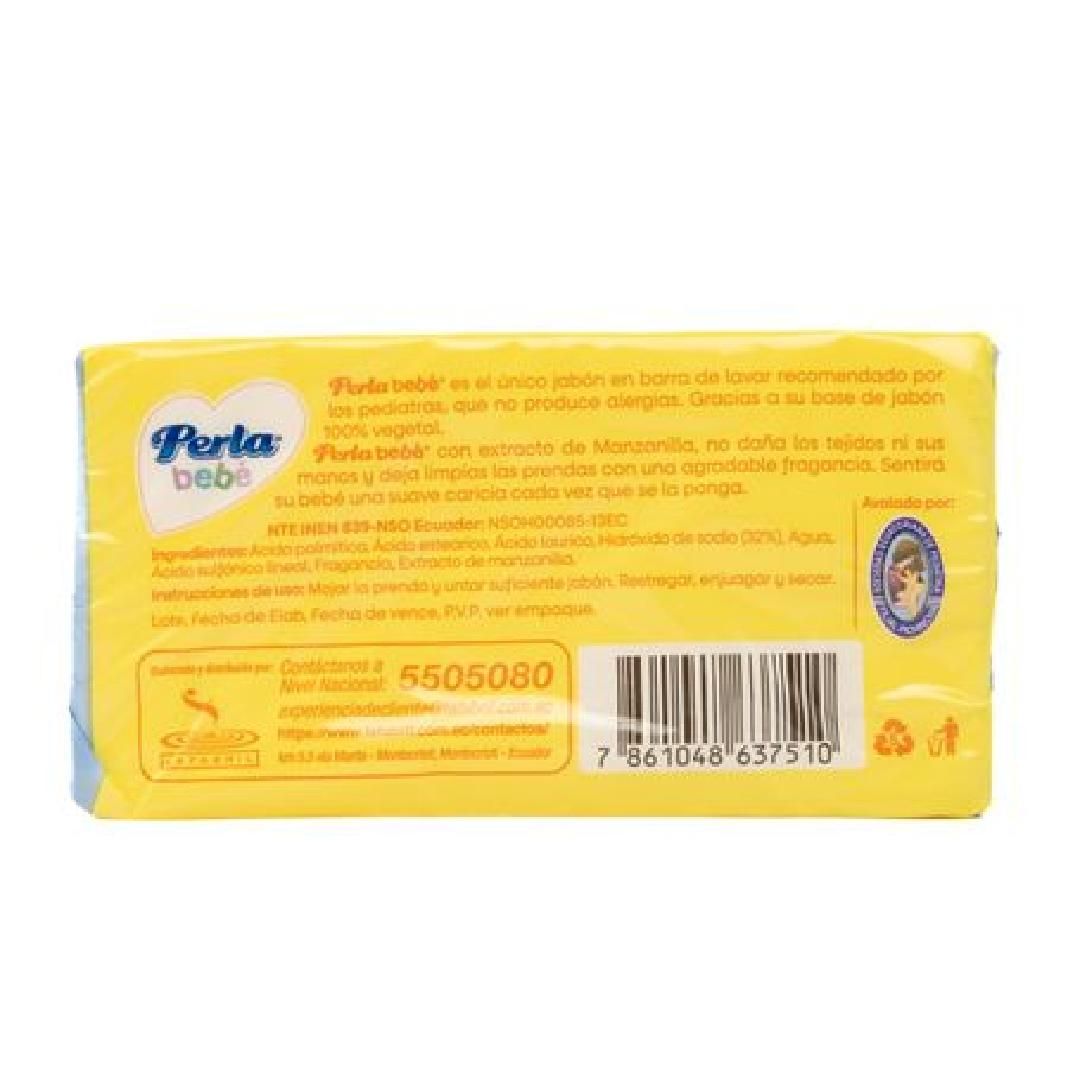 JABON PERLA BEBE MANZANILLA 200G - Imagen 4