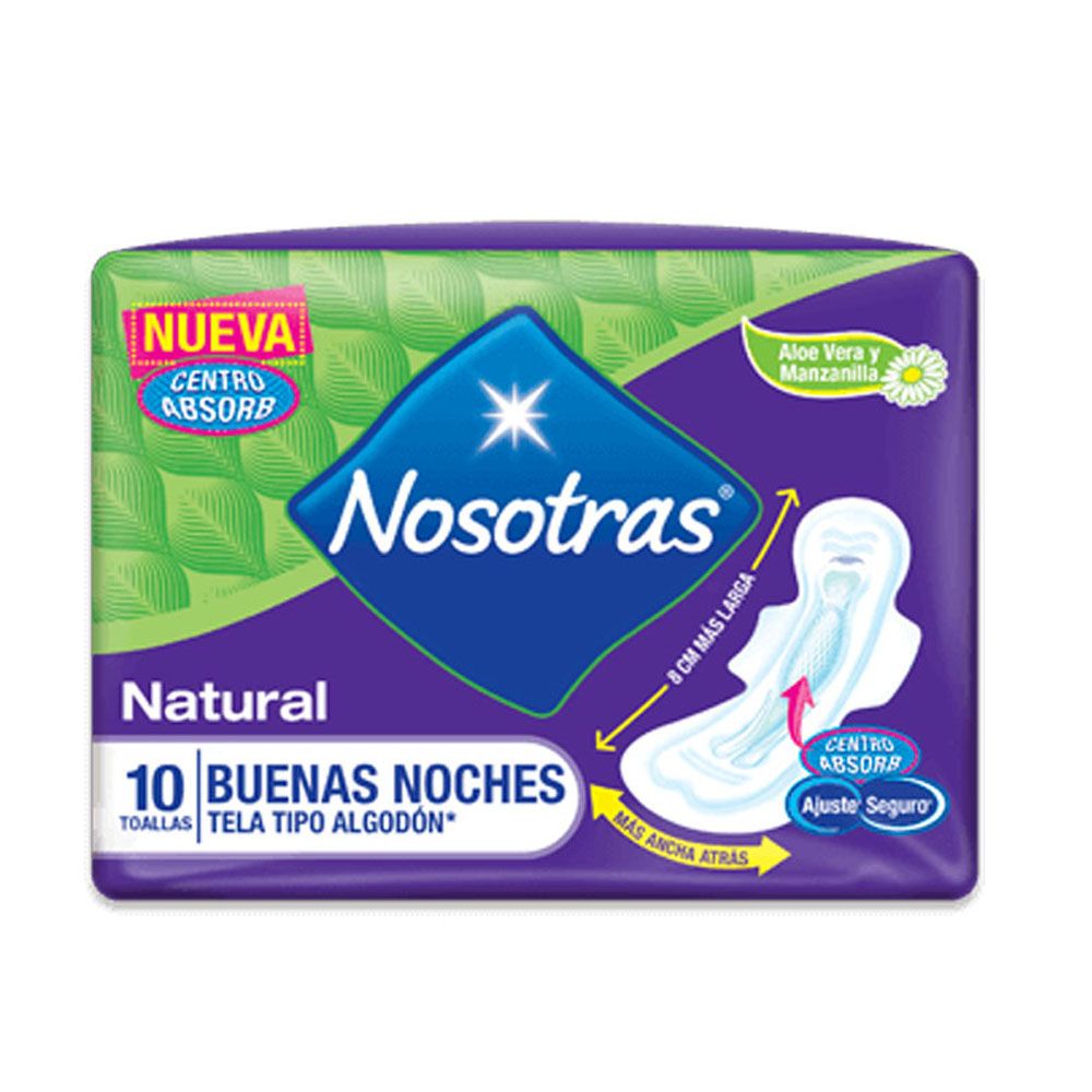 TOALLAS NOSOTRAS NAT BUENAS NOCHES AJUST