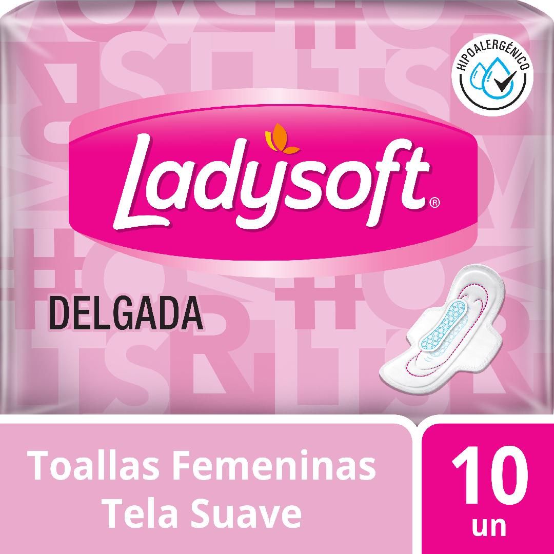 TOALLA LADYSOFT DELGADA T C ALAS 24X10