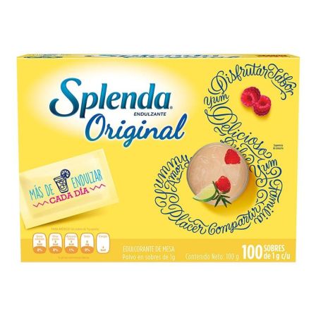 ENDULZANTE SPLENDA CAJA 100 SOBRES X1G