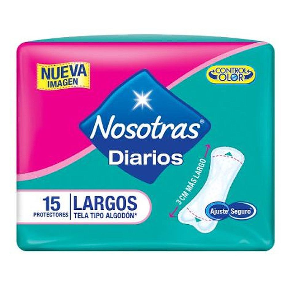 PROTECTOR DIARIO LARGO 15UDS
