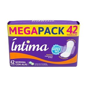 TOALLA INTIMA MEGAPACK NORMAL CON ALAS X