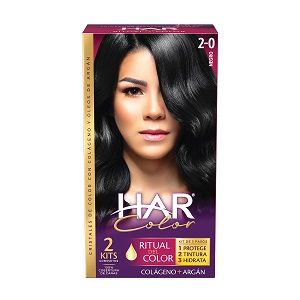 TINTE CREMA HAR COLOR NEGRO 2-0