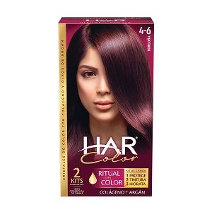 TINTE CREMA HAR COLOR BORGONA ROJIZO 46