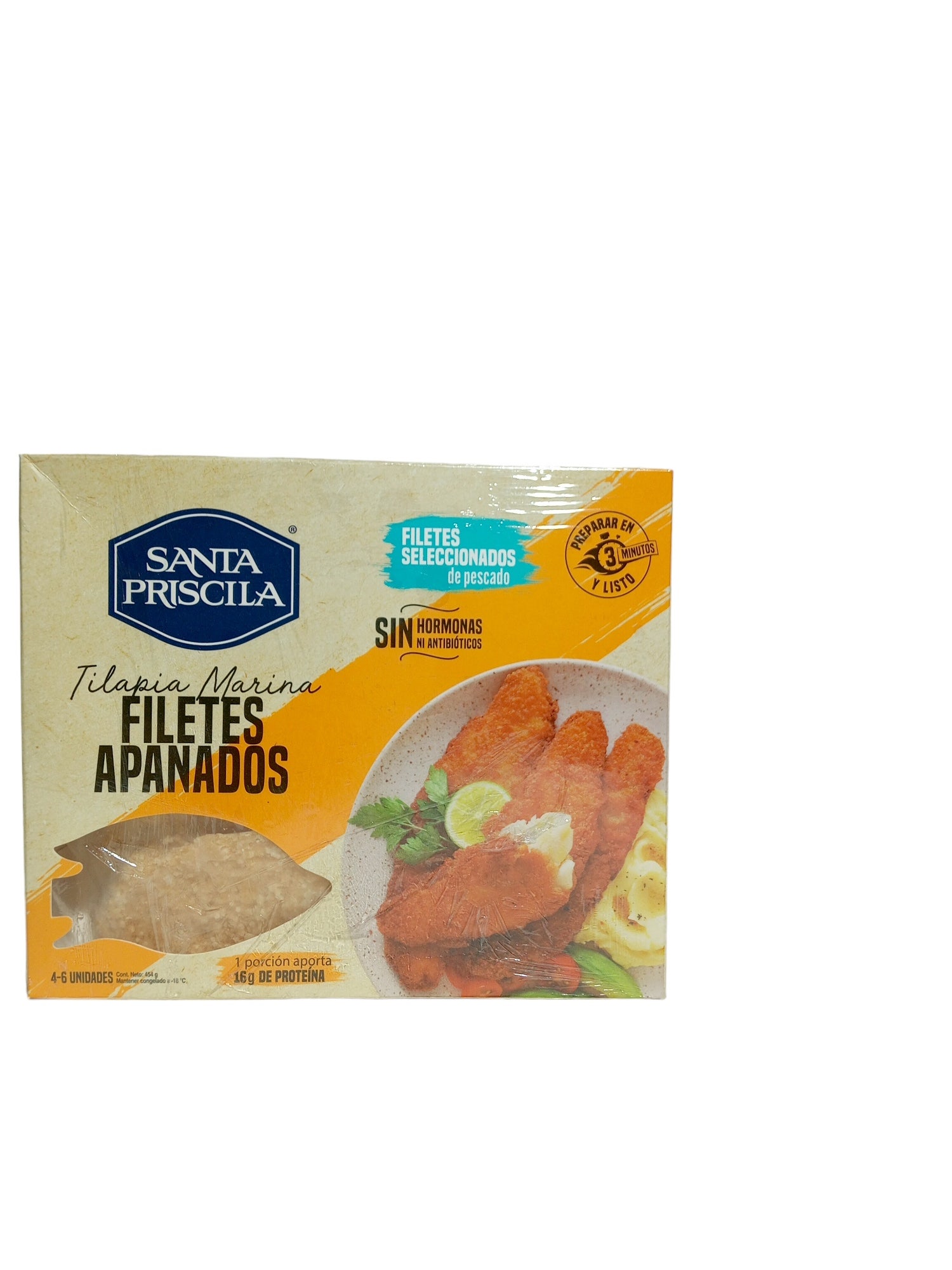 FILETES DE TILAPIA APANADAS 454 G