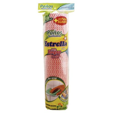 PANO HOGAR ROLLO GRANDE ESTRELLA 25UDS