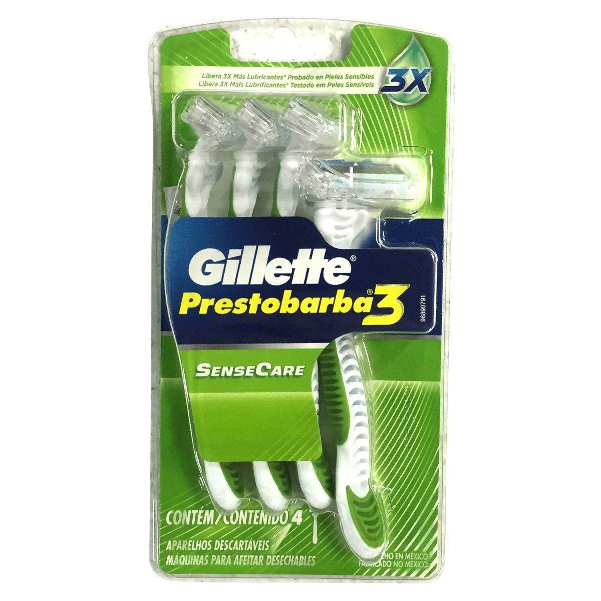 AFEITADORA GILLETTE PRESTOBARBA3 SENSE C