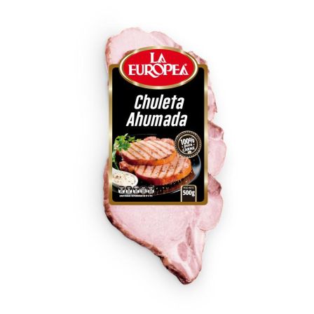 CHULETA AHUMADA 500G LA EUROPEA
