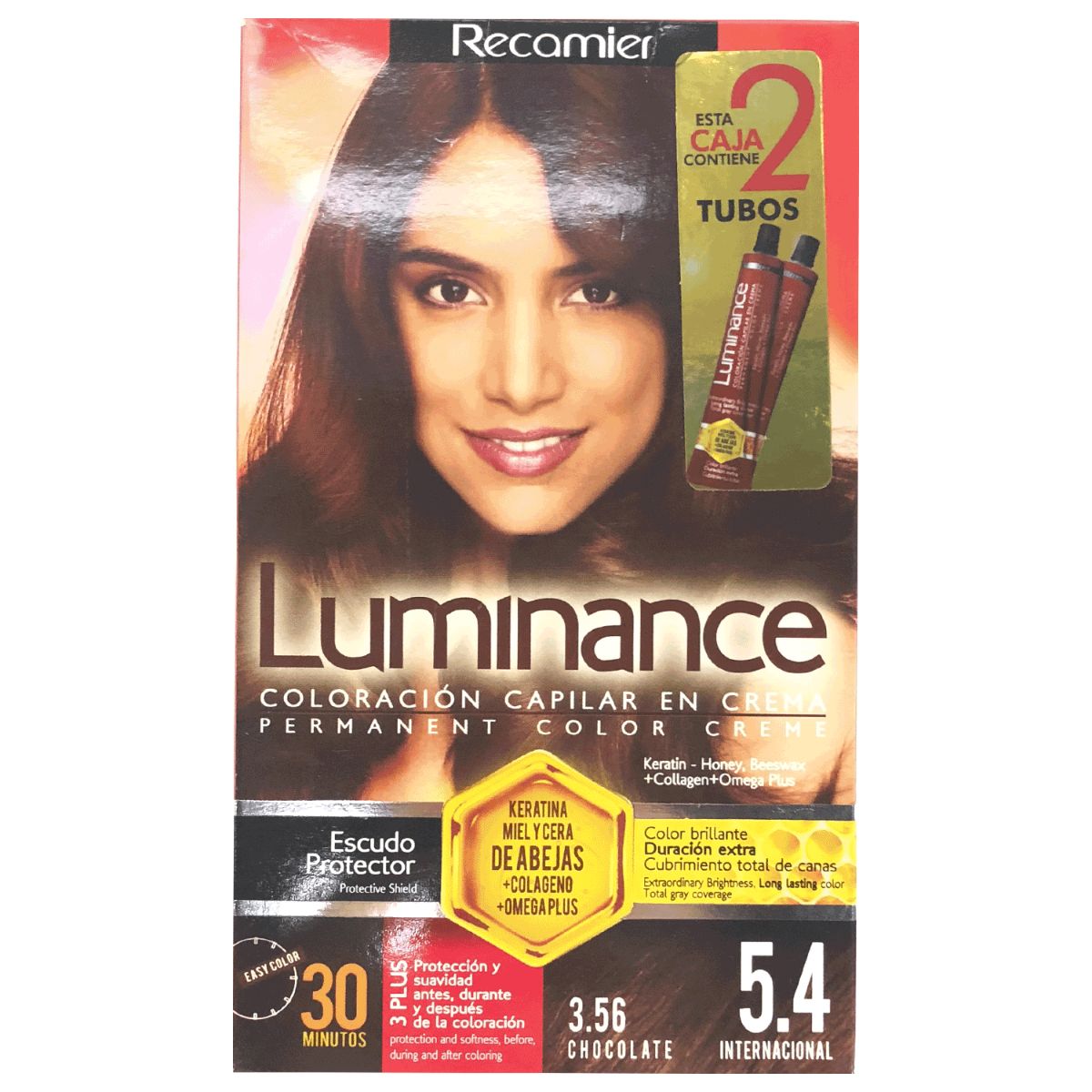 TINTE LUMINANCE KIT DOBLE TUBO 5.4 CHOCO