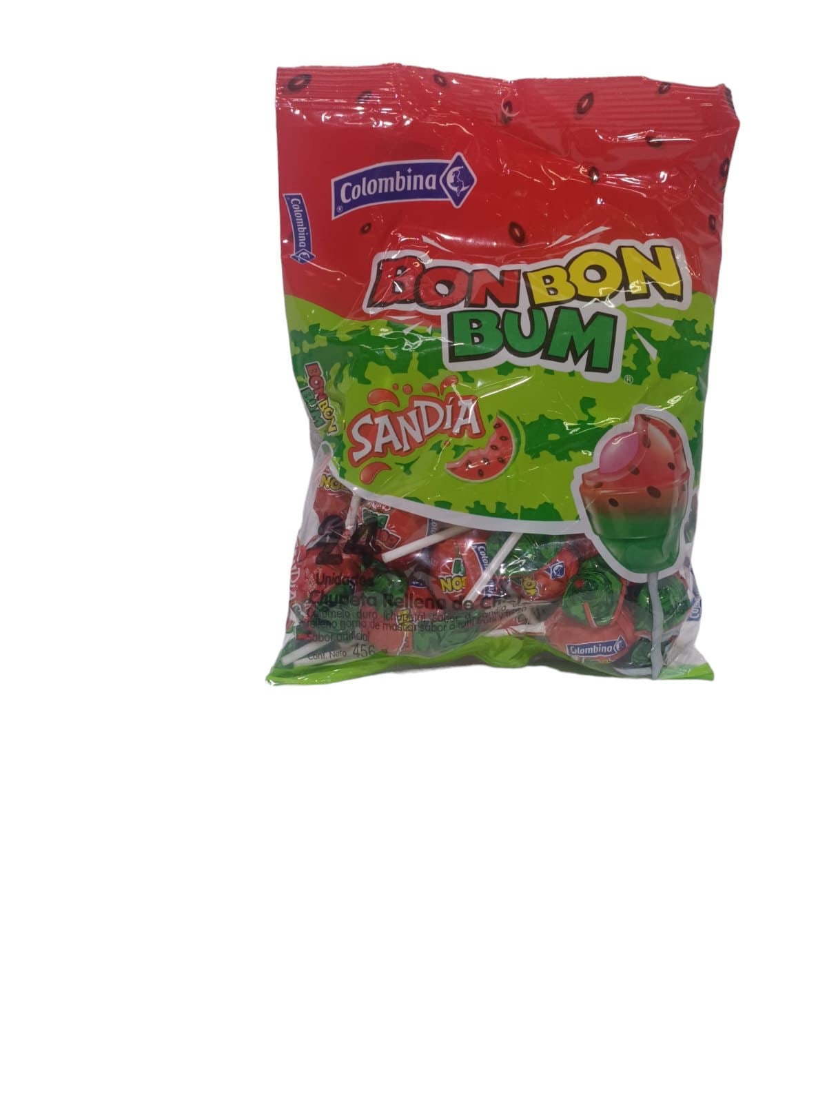 CHUPETE BON BON BUM SANDIA 456G
