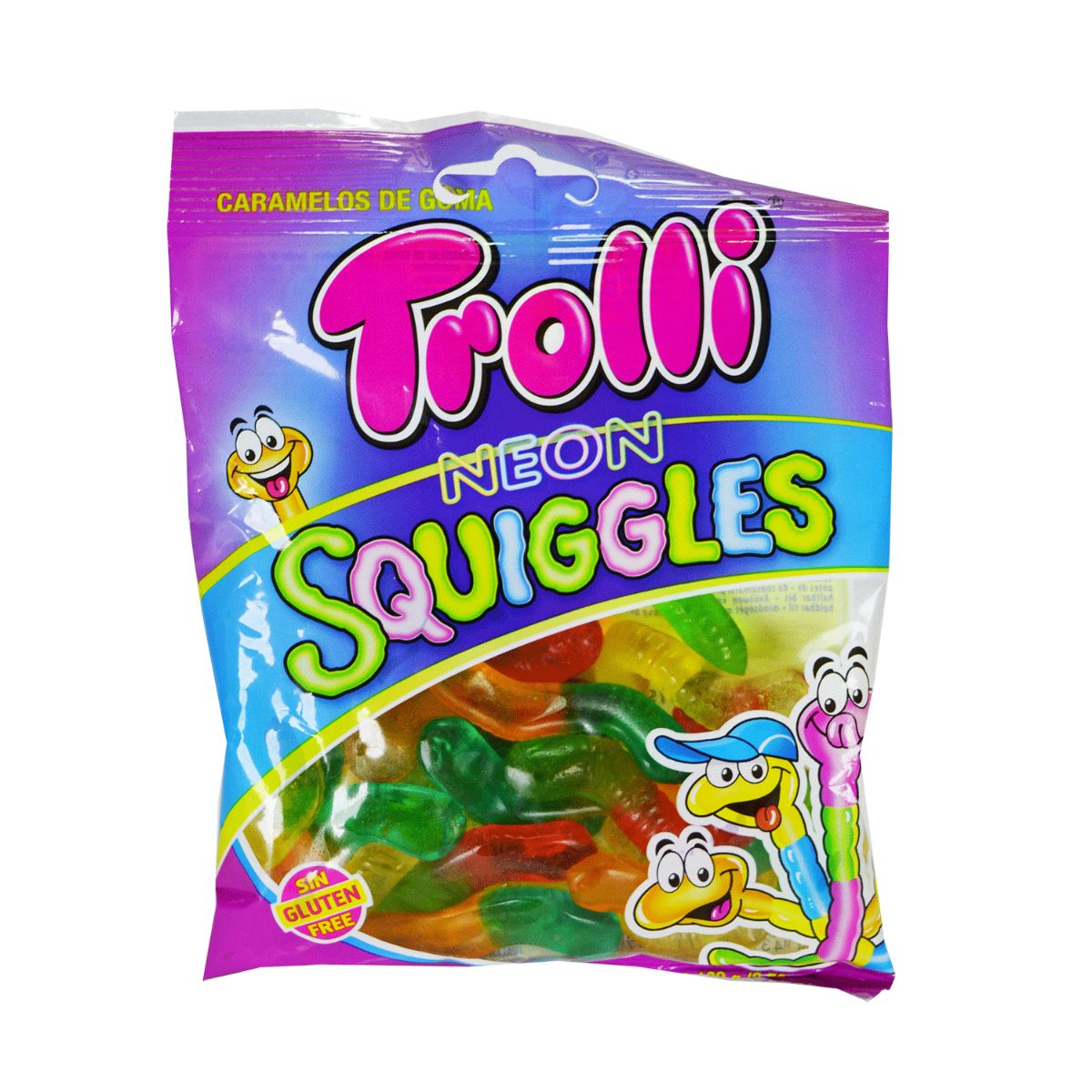 TROLLI GOMAS NEON SQUIGGLES 100 GR