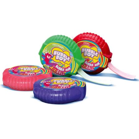 CHICLE BUBBLE BOY MINI ROLLO 12X24UNDS