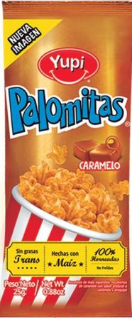 PALOMITAS DE CARAMELO YUPI 12X12UDS 25G