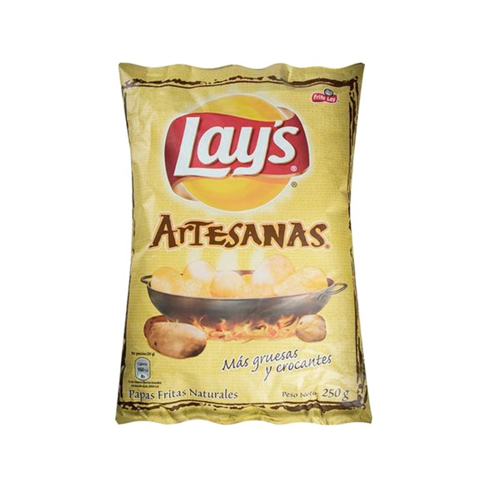 PAPAS LAYS ARTESANAS NATURAL FRITO LAY 2
