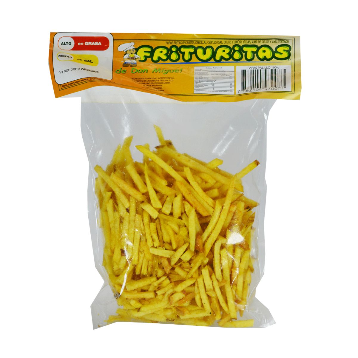 PAPA FRITURITAS PALILLO 100GR