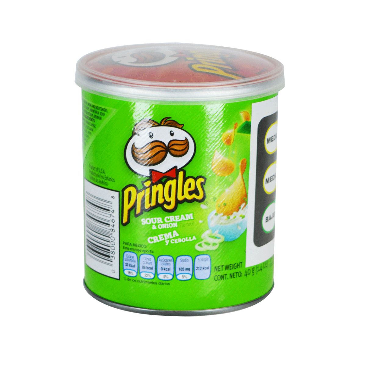 PAPAS PRINGLES CREMA Y CEBOLLA TUBO PEQU