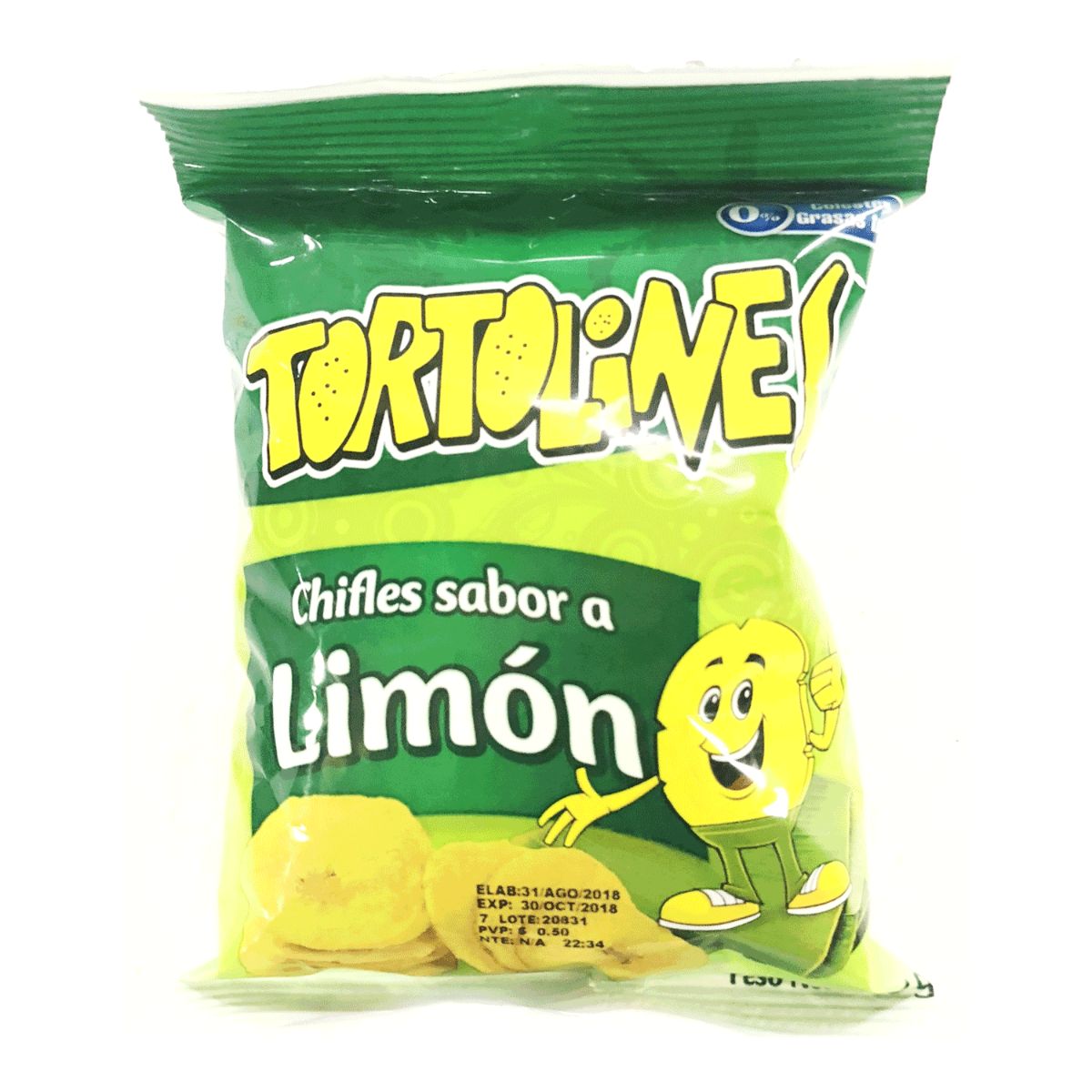 TORTOLINES CHIFLES SABOR A LIMON 45G
