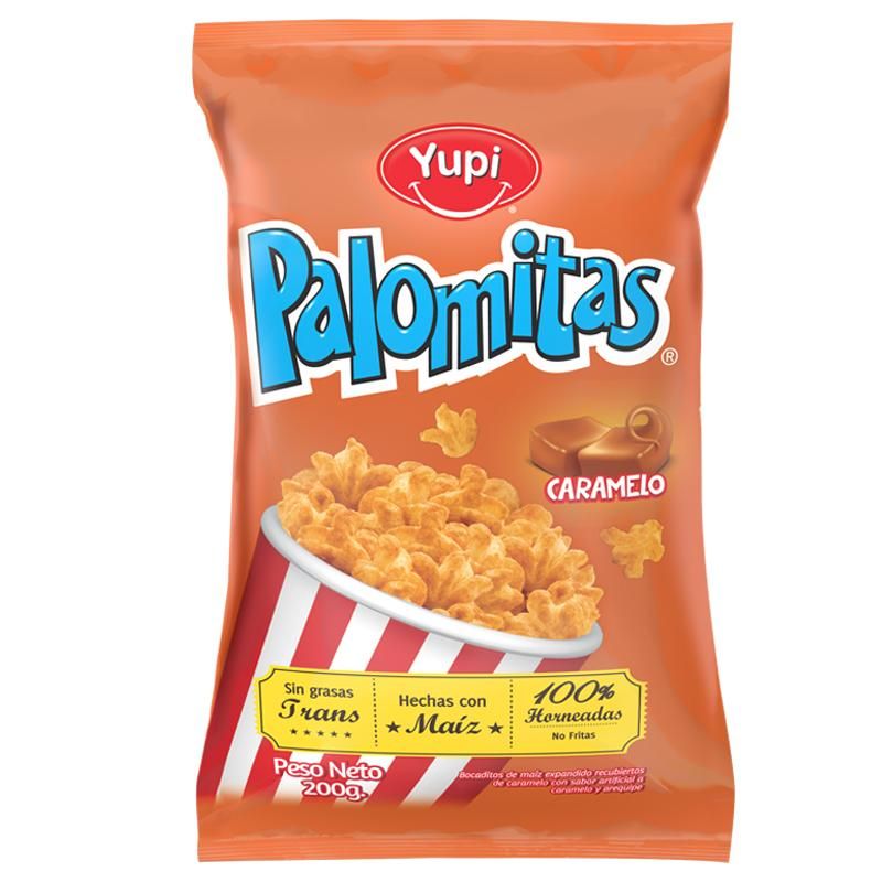 PALOMITA CUBIERTA CARAMELO YUPI 200G